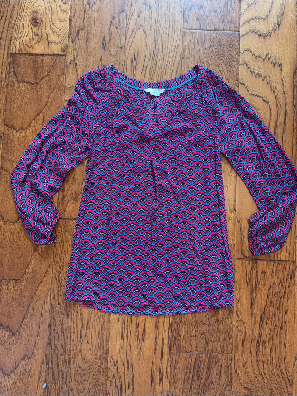 Gorgeous pattern! Never worn, sz. 2 Boden blouse
